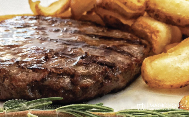 Hamburger gourmet al piatto